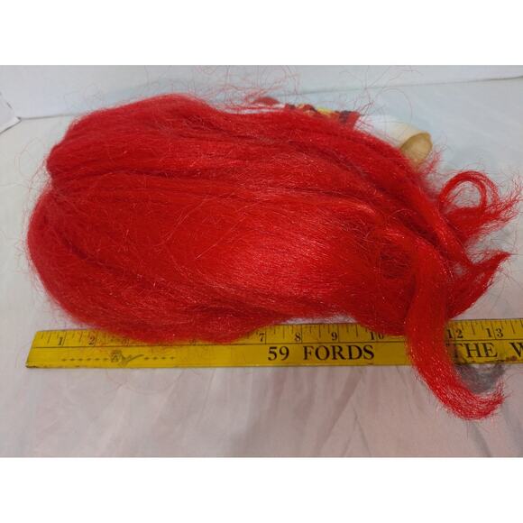 Seasonal Visions Scary Clown Mask Halloween Costume Red Hair Adult Horror Spooky - Picture 5 of 10